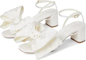 Loeffler Randall Women's Carmen Mid Heel Bow Sandals Pump
