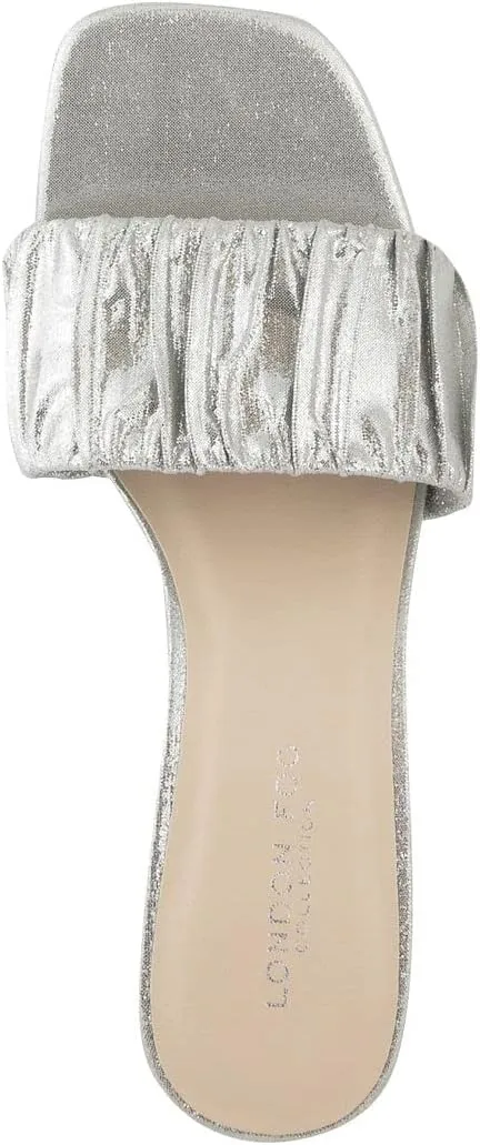 LONDON FOG Womens Leana Dress Sandal Womens comfort Heeled Sandals