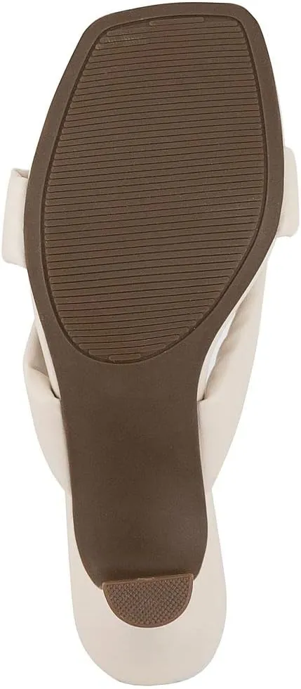 LONDON FOG Womens Louelle Dress Sandal Womens comfort Heeled Sandals