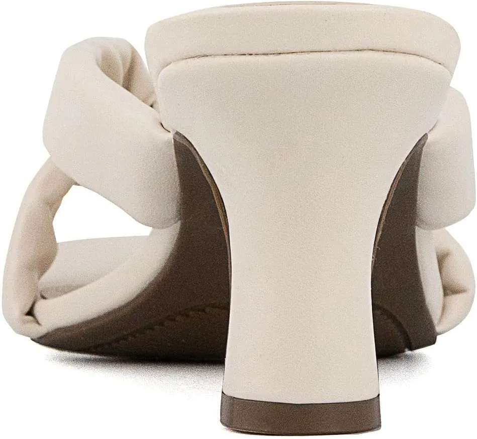 LONDON FOG Womens Louelle Dress Sandal Womens comfort Heeled Sandals