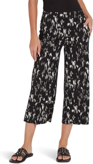 Lyssé Women's Aries Crop Relaxed Wide Leg Print