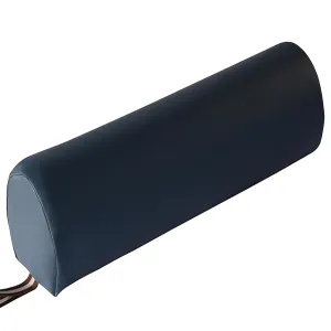 Master Massage Massage Bolster,Pillow Cushion, PU Upholstery, 100% Memory Foam, for Massage/Spa/Beauty/Tattoo/Back Pain Relief, (6" 3/4-round, Royal Blue)