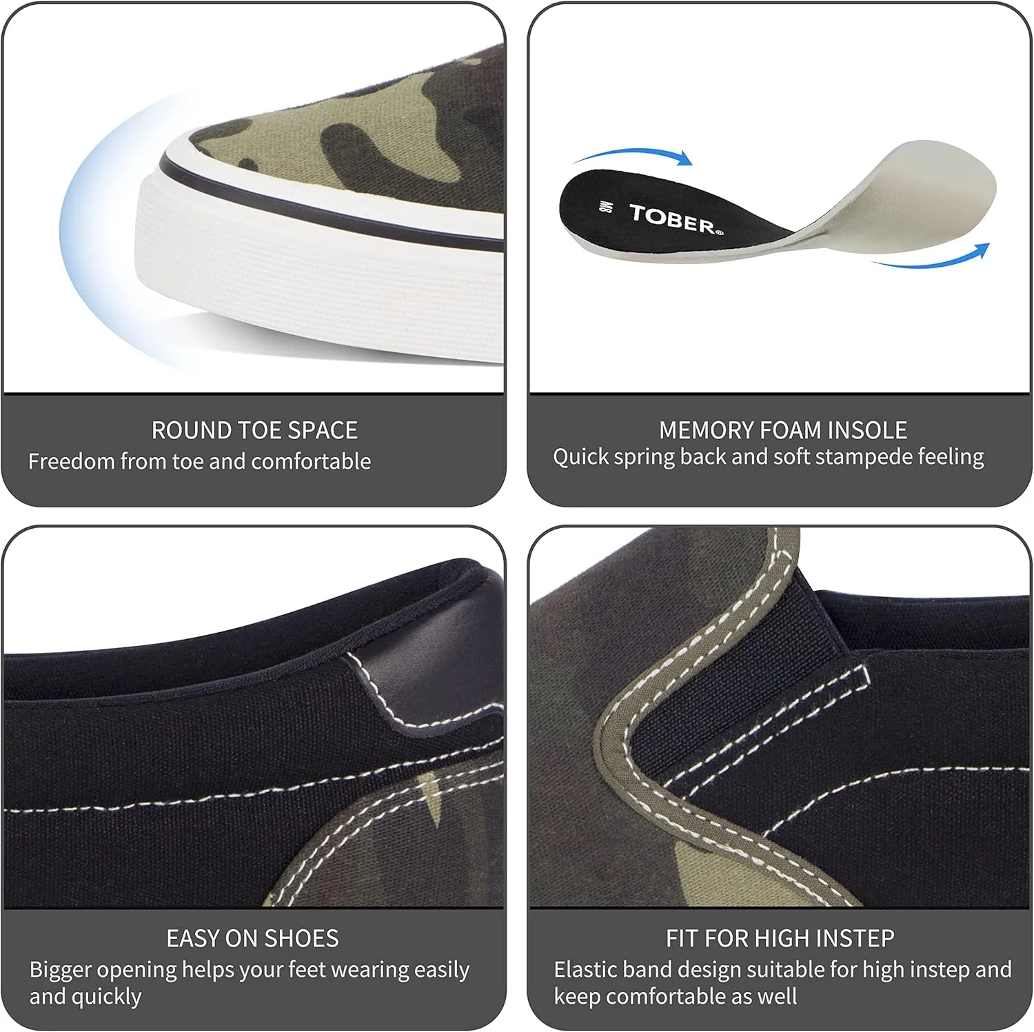 Men's Black Classic Low Top Shoes Canvas Fashion Sneaker with Soft Insole Causal Dress Shoes for Men Comfortable Walking Shoes