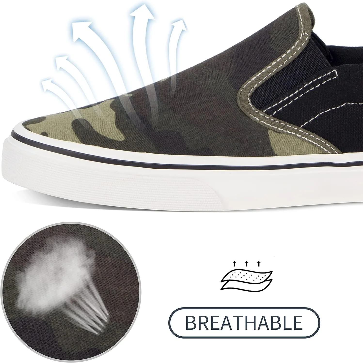 Men's Black Classic Low Top Shoes Canvas Fashion Sneaker with Soft Insole Causal Dress Shoes for Men Comfortable Walking Shoes