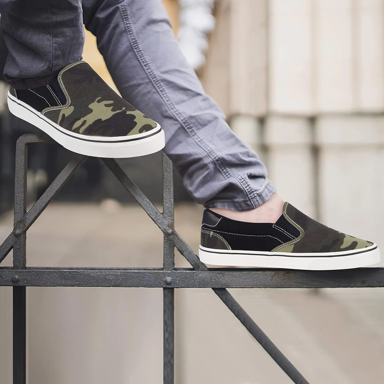 Men's Black Classic Low Top Shoes Canvas Fashion Sneaker with Soft Insole Causal Dress Shoes for Men Comfortable Walking Shoes