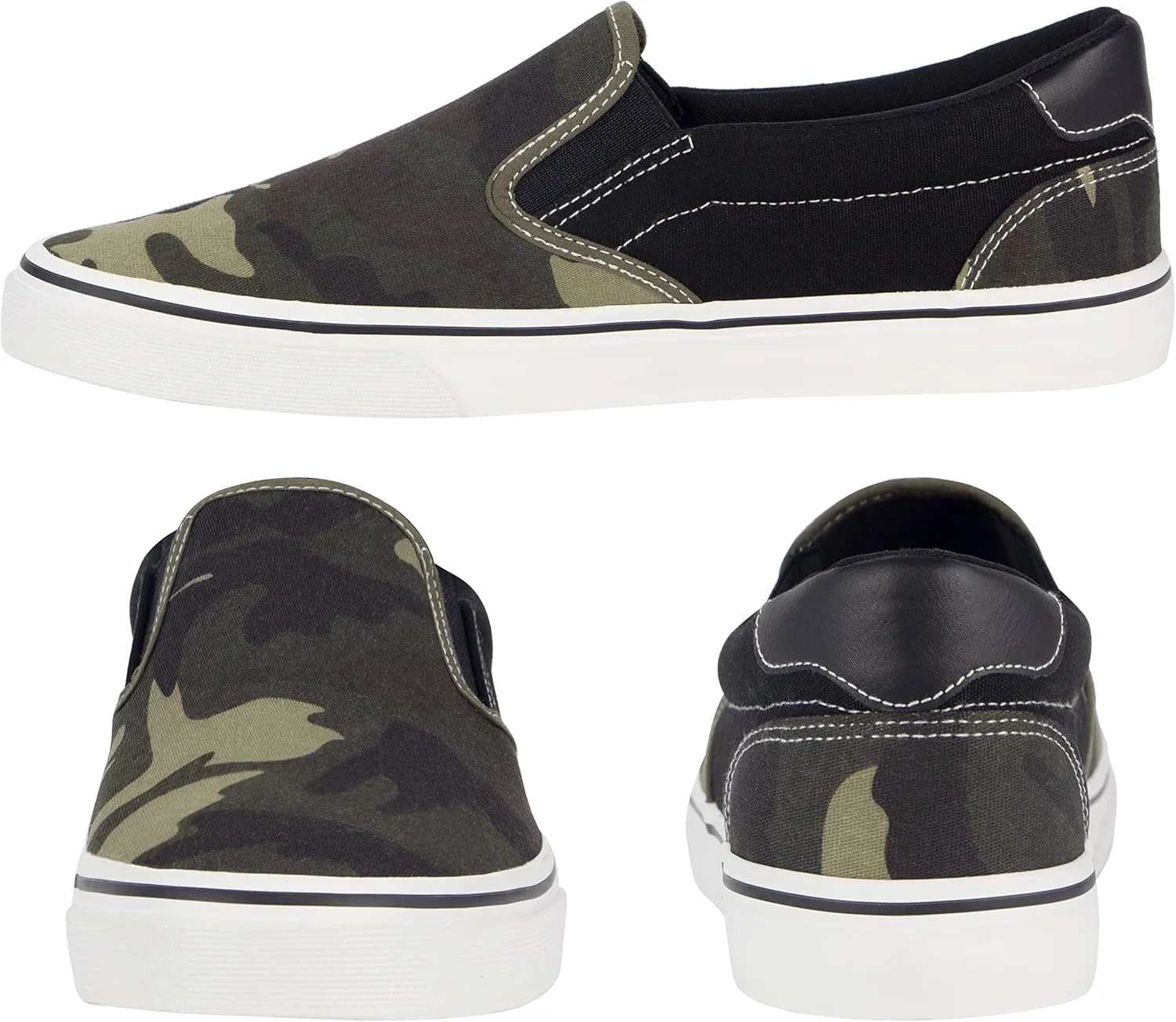 Men's Black Classic Low Top Shoes Canvas Fashion Sneaker with Soft Insole Causal Dress Shoes for Men Comfortable Walking Shoes