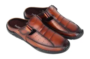 Mens leather half shoe 996531
