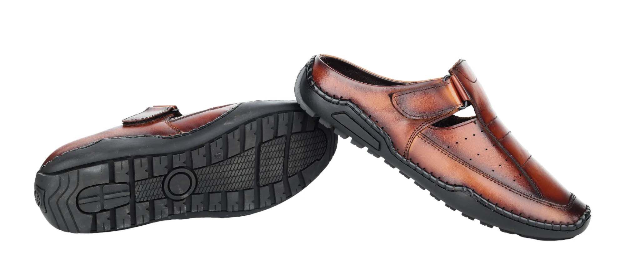 Mens leather half shoe 996531