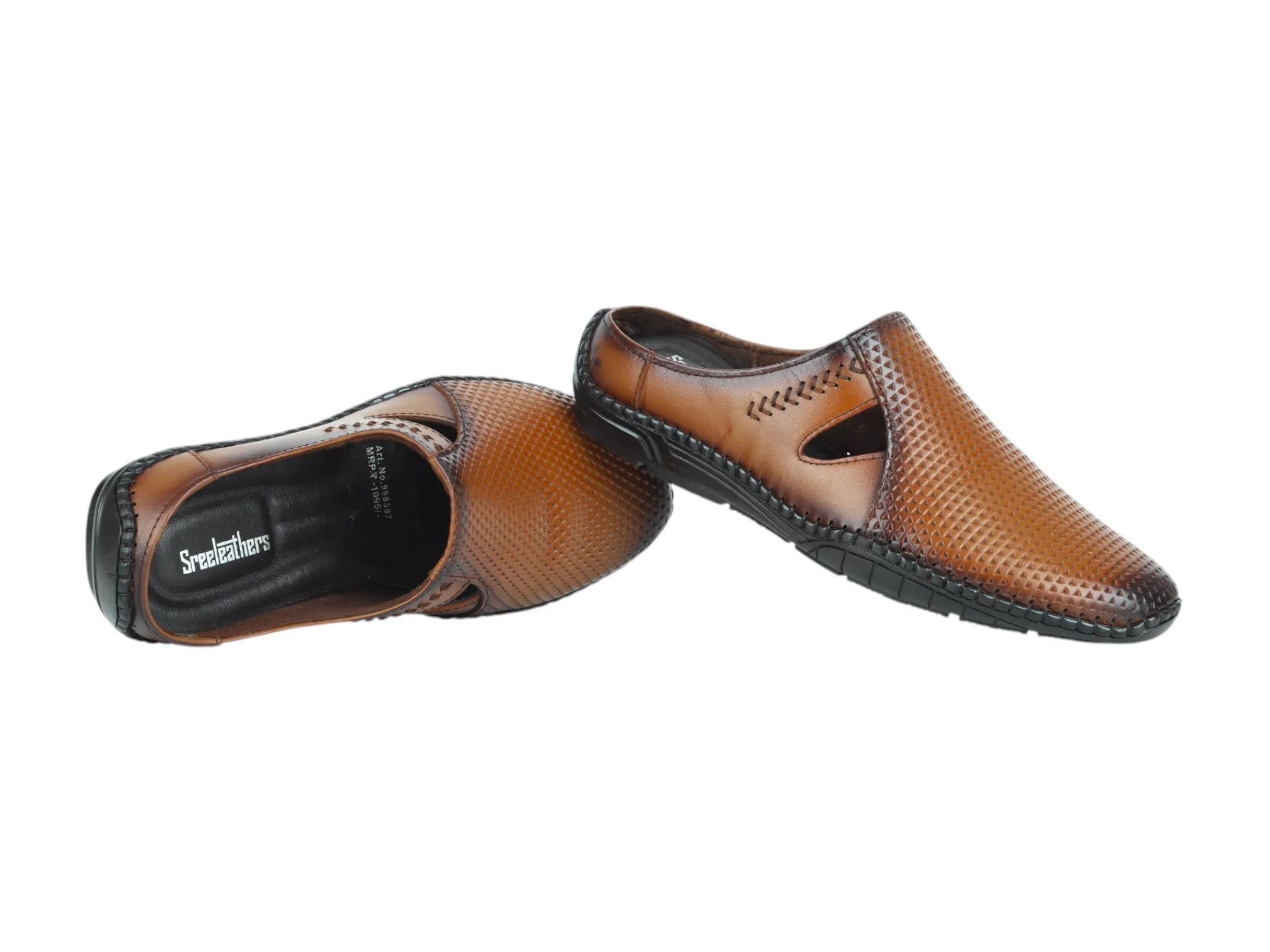 Mens leather half shoe 996567