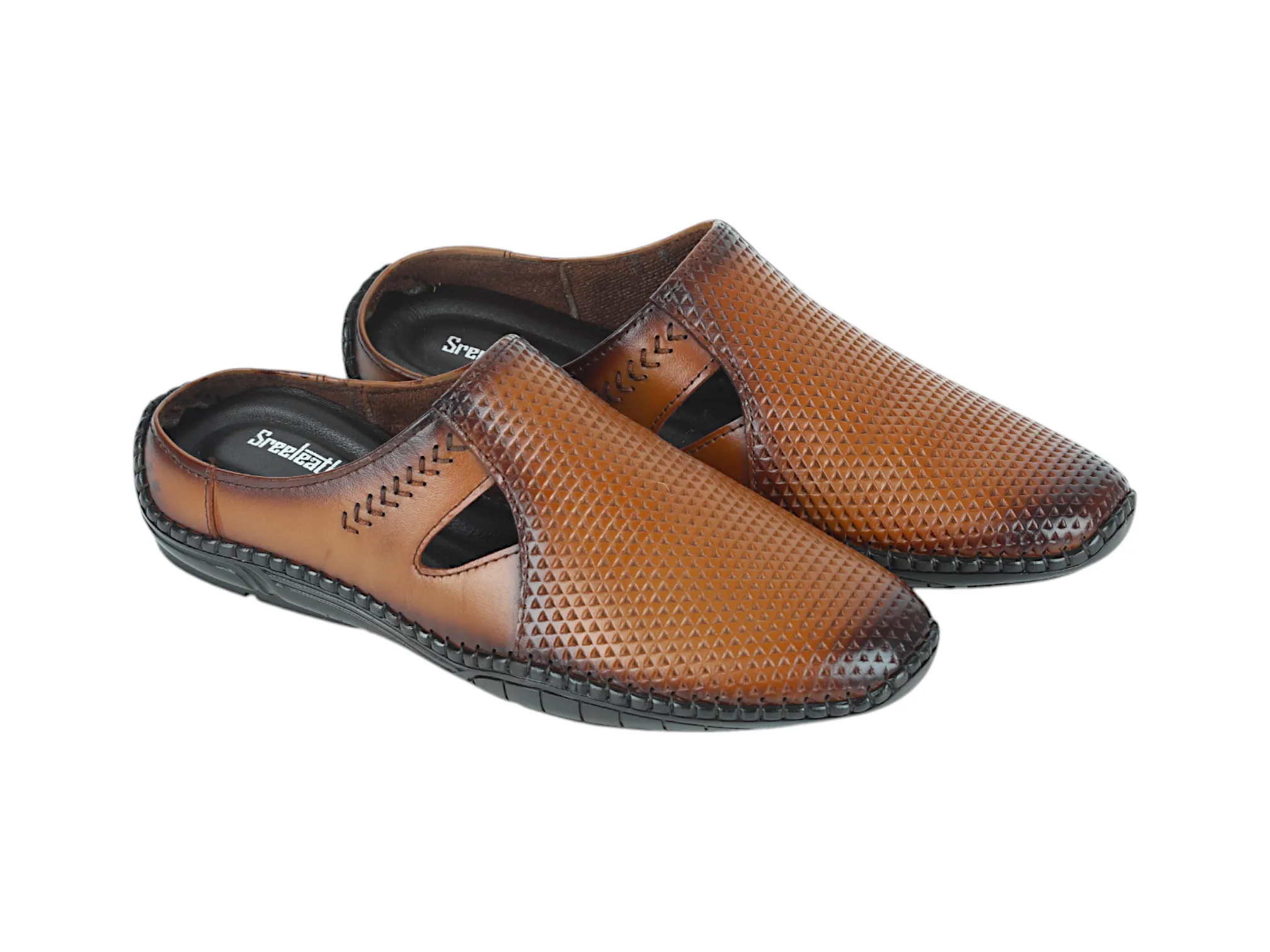Mens leather half shoe 996567