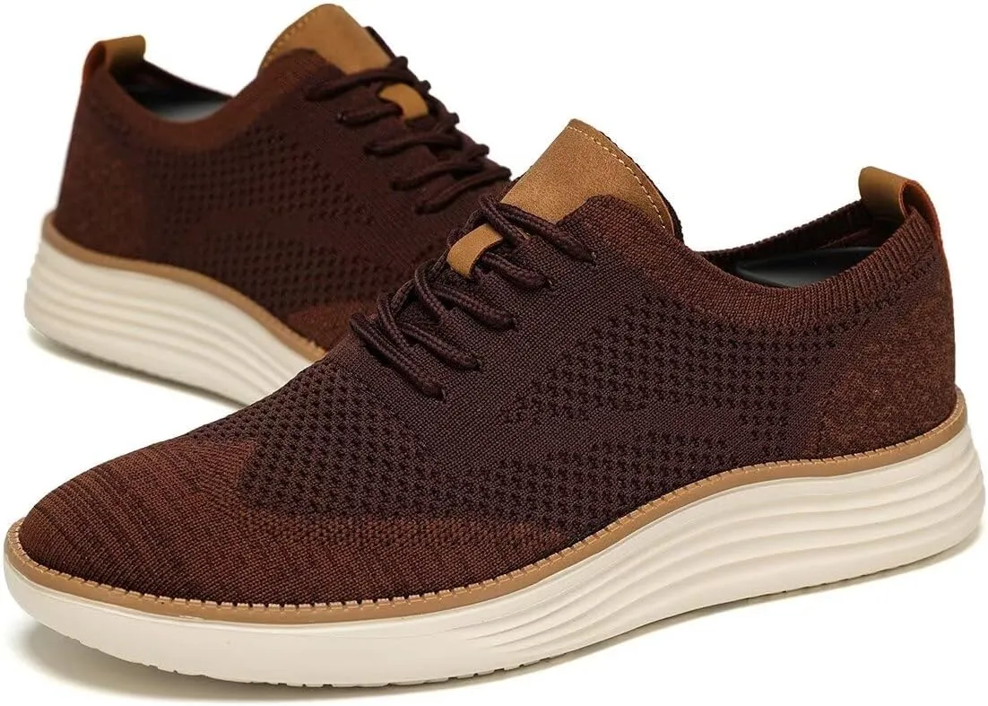 Men's Oxfords Lace-Up Lightweight Casual Walking Shoes Dress Shoes Fashion Sneakers