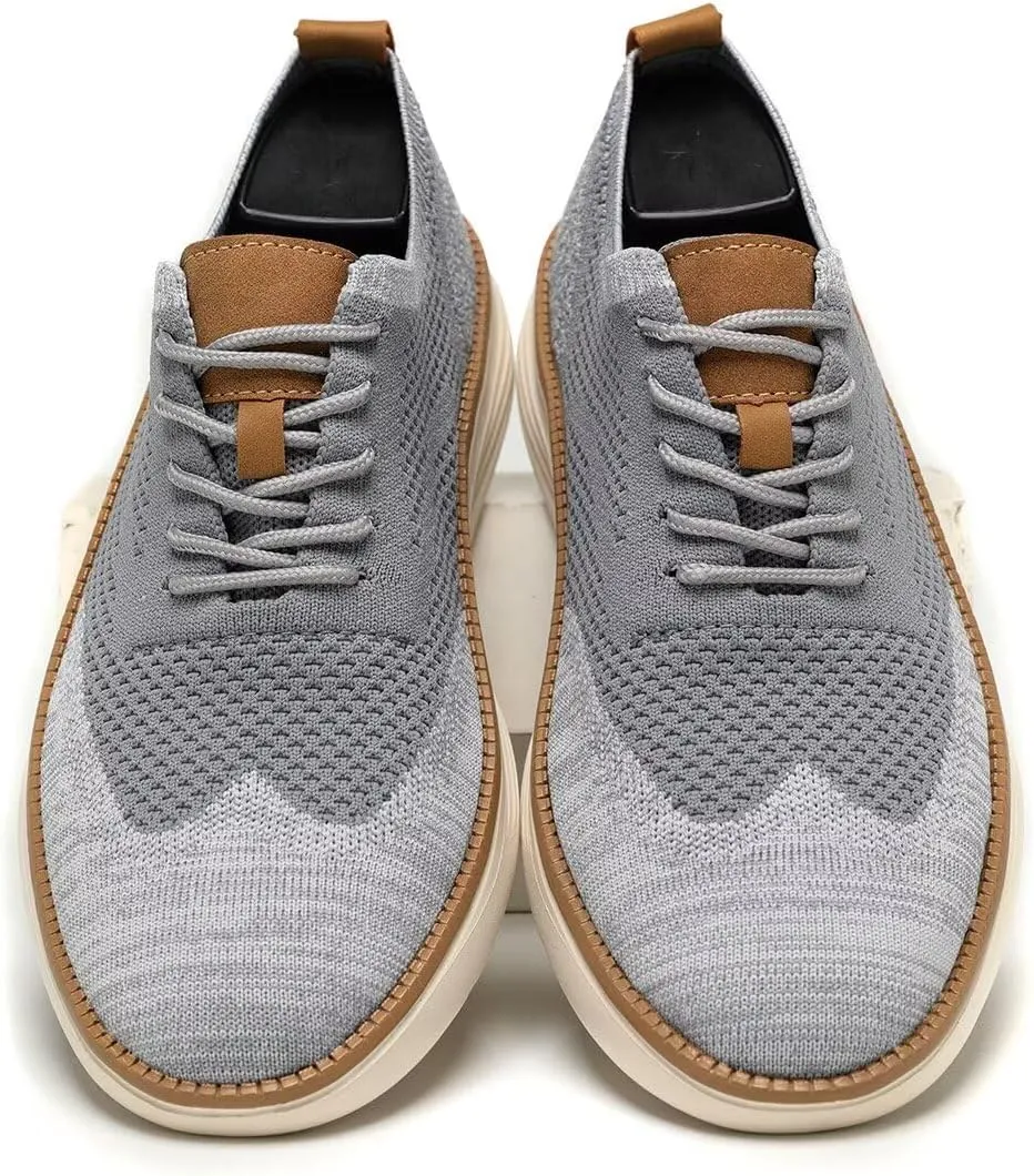 Men's Oxfords Lace-Up Lightweight Casual Walking Shoes Dress Shoes Fashion Sneakers