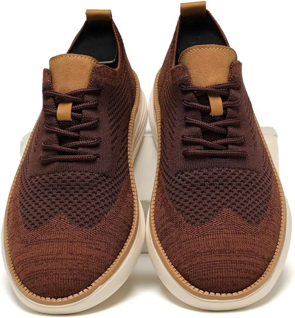 Men's Oxfords Lace-Up Lightweight Casual Walking Shoes Dress Shoes Fashion Sneakers