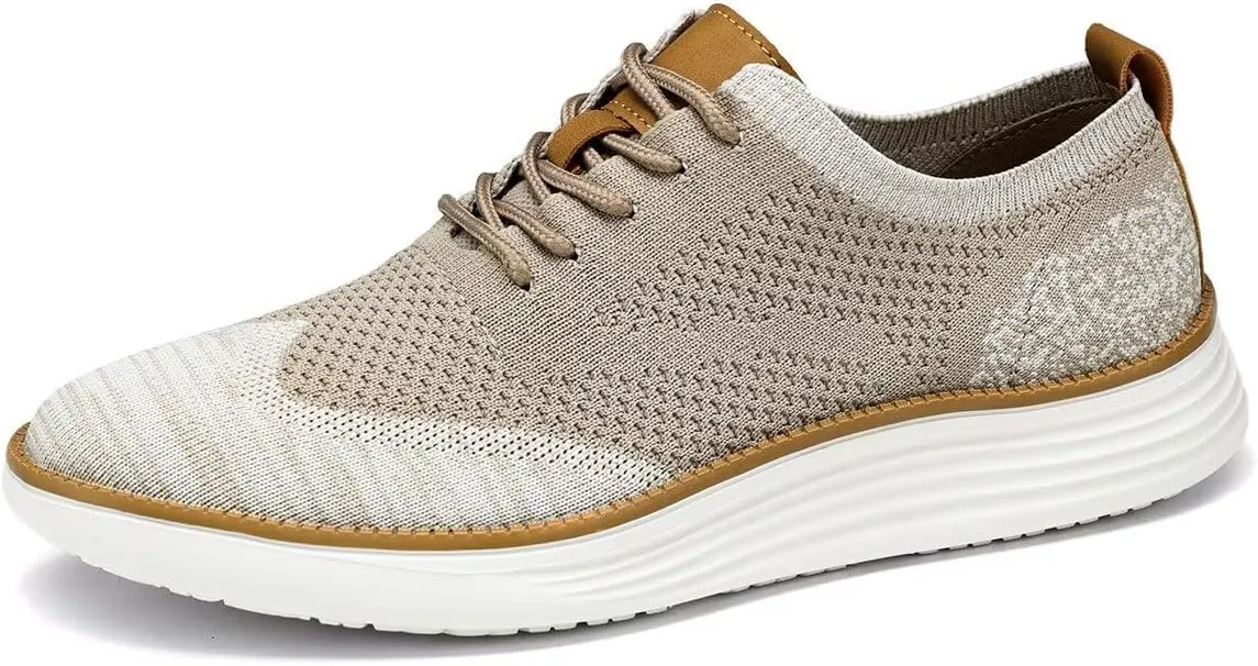 Men's Oxfords Lace-Up Lightweight Casual Walking Shoes Dress Shoes Fashion Sneakers