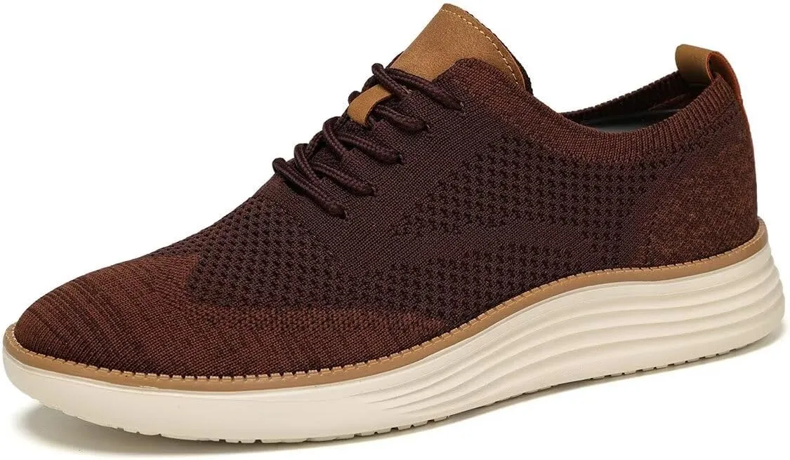 Men's Oxfords Lace-Up Lightweight Casual Walking Shoes Dress Shoes Fashion Sneakers