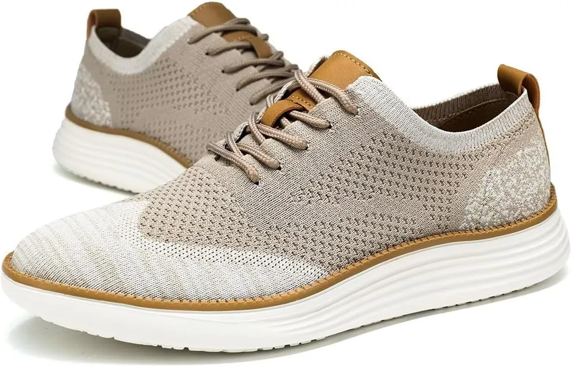 Men's Oxfords Lace-Up Lightweight Casual Walking Shoes Dress Shoes Fashion Sneakers