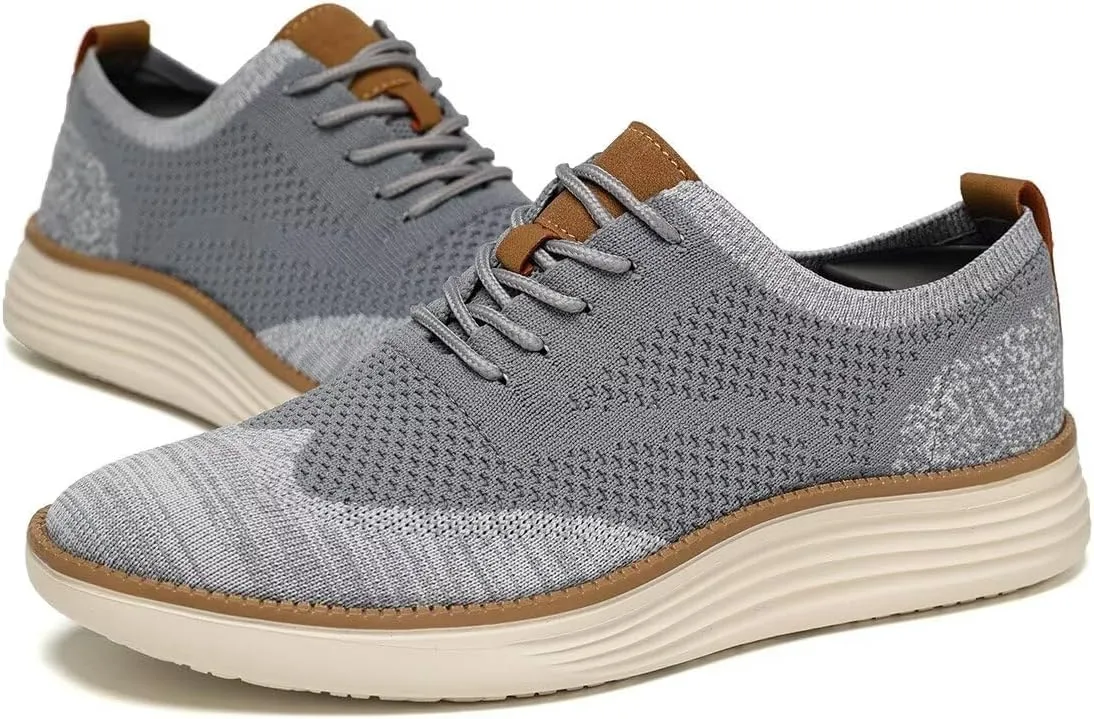 Men's Oxfords Lace-Up Lightweight Casual Walking Shoes Dress Shoes Fashion Sneakers