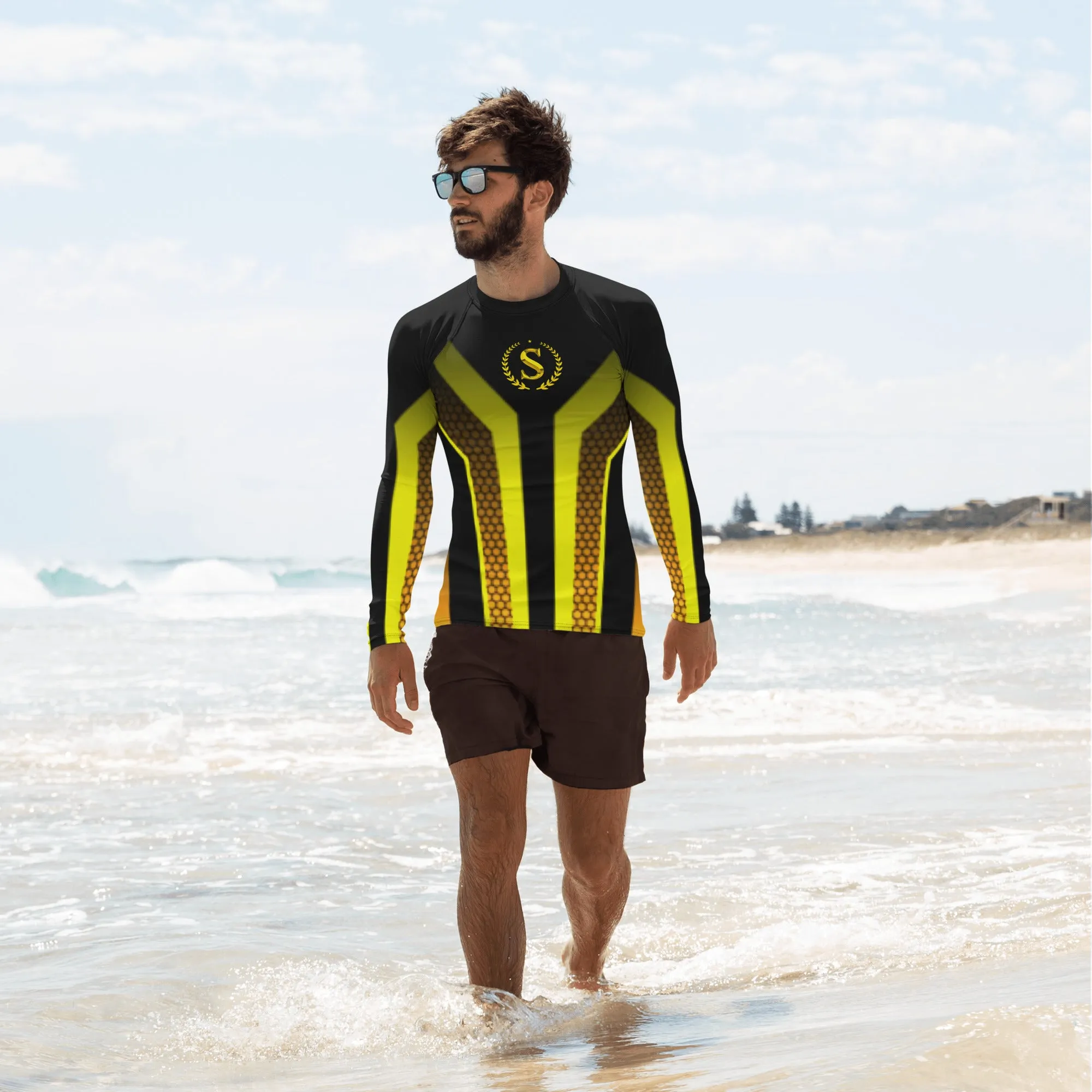 Men's Rash Guard,Simple Logo