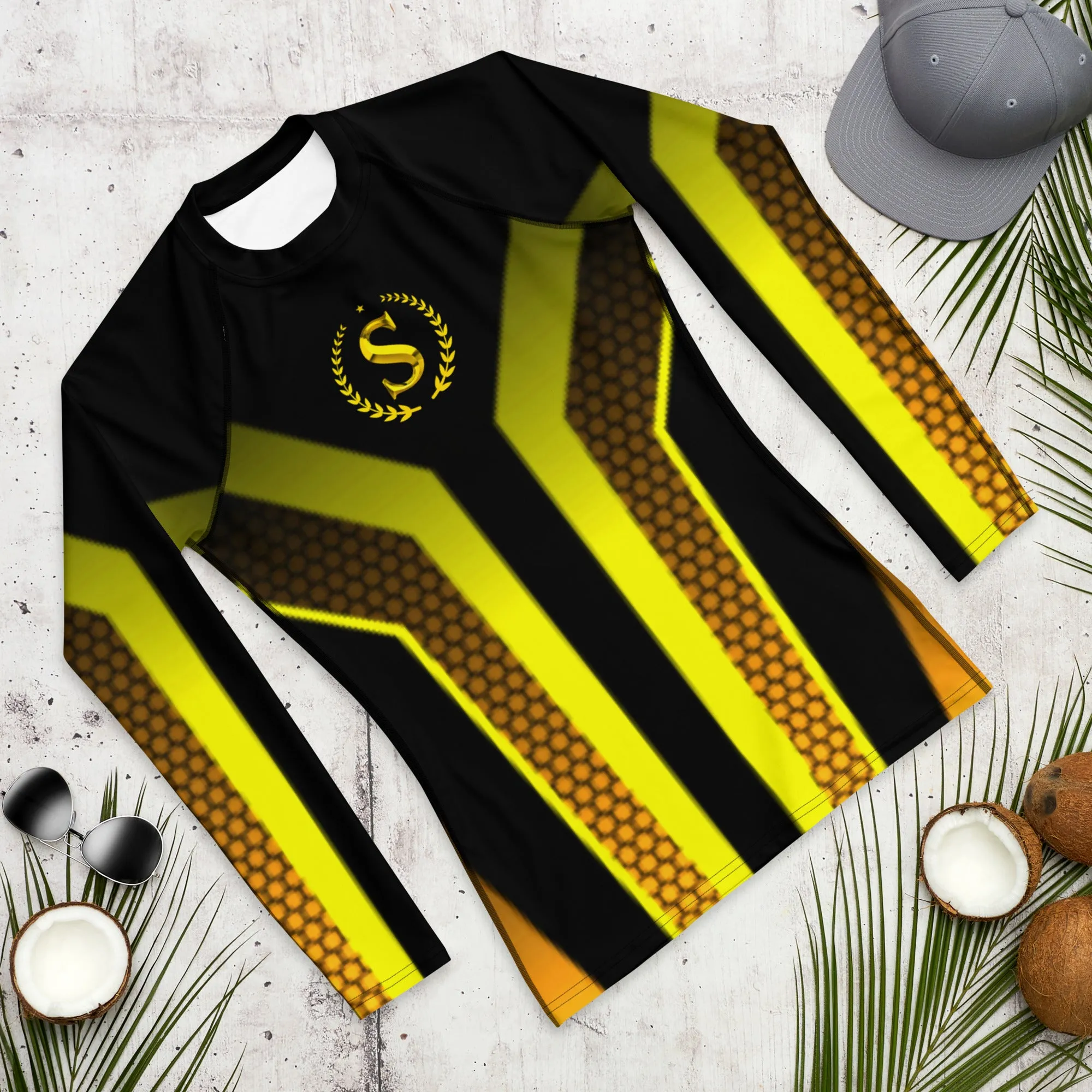 Men's Rash Guard,Simple Logo