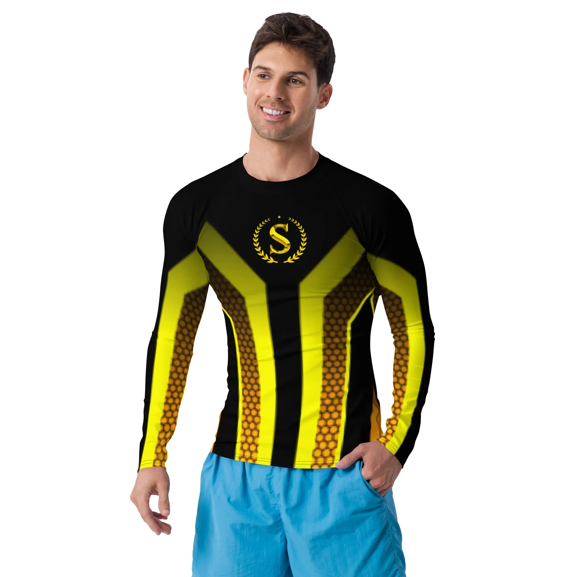 Men's Rash Guard,Simple Logo