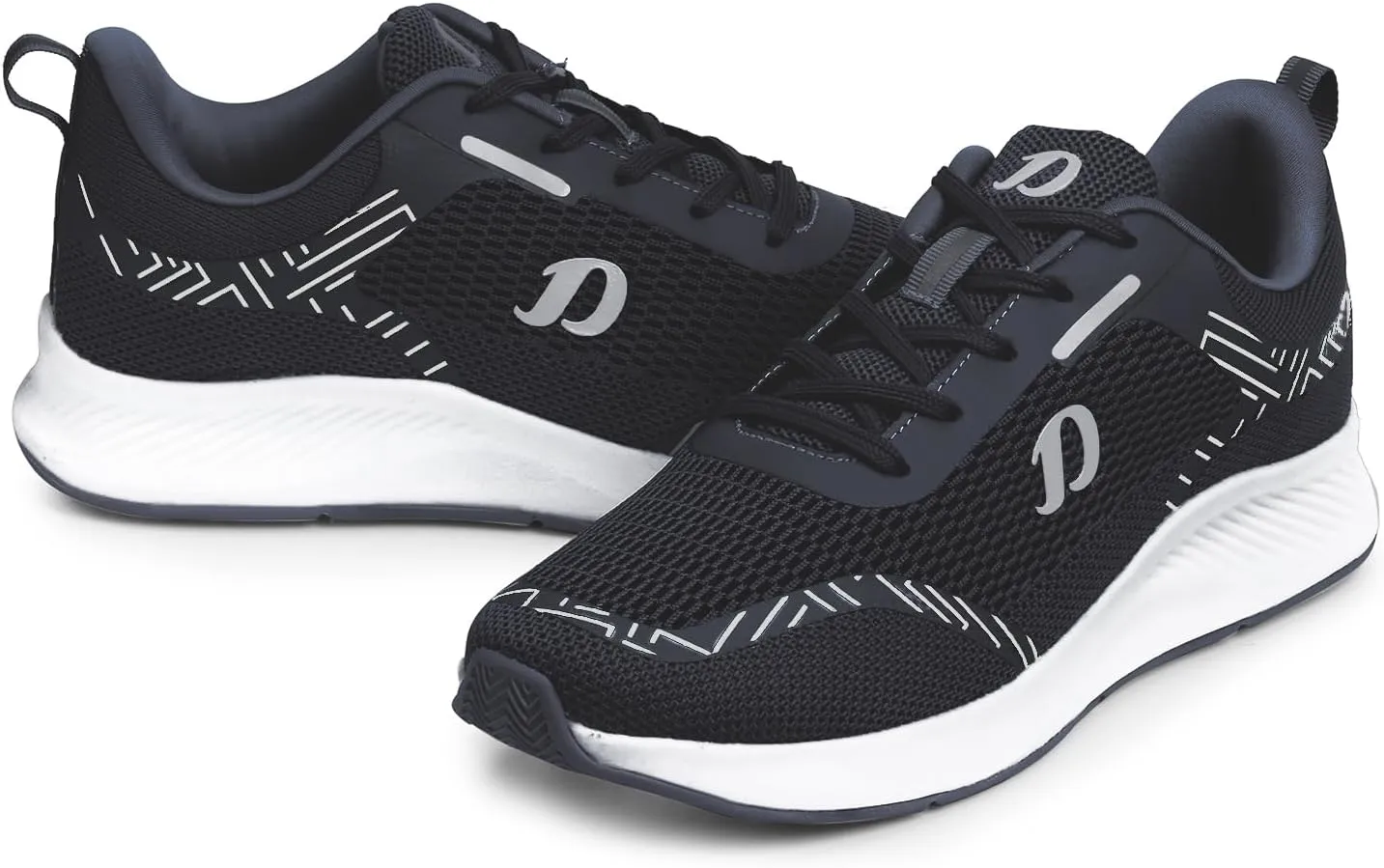 Mens Running Shoe with Memory Foam Insole & Ultrasoft Outsole|Sports,Gym,Training,Walking,Jogging,Casual,Athletics|Lightweight & Comfortable|Slipon Sneaker Lace-Up Gents Boys D-2010
