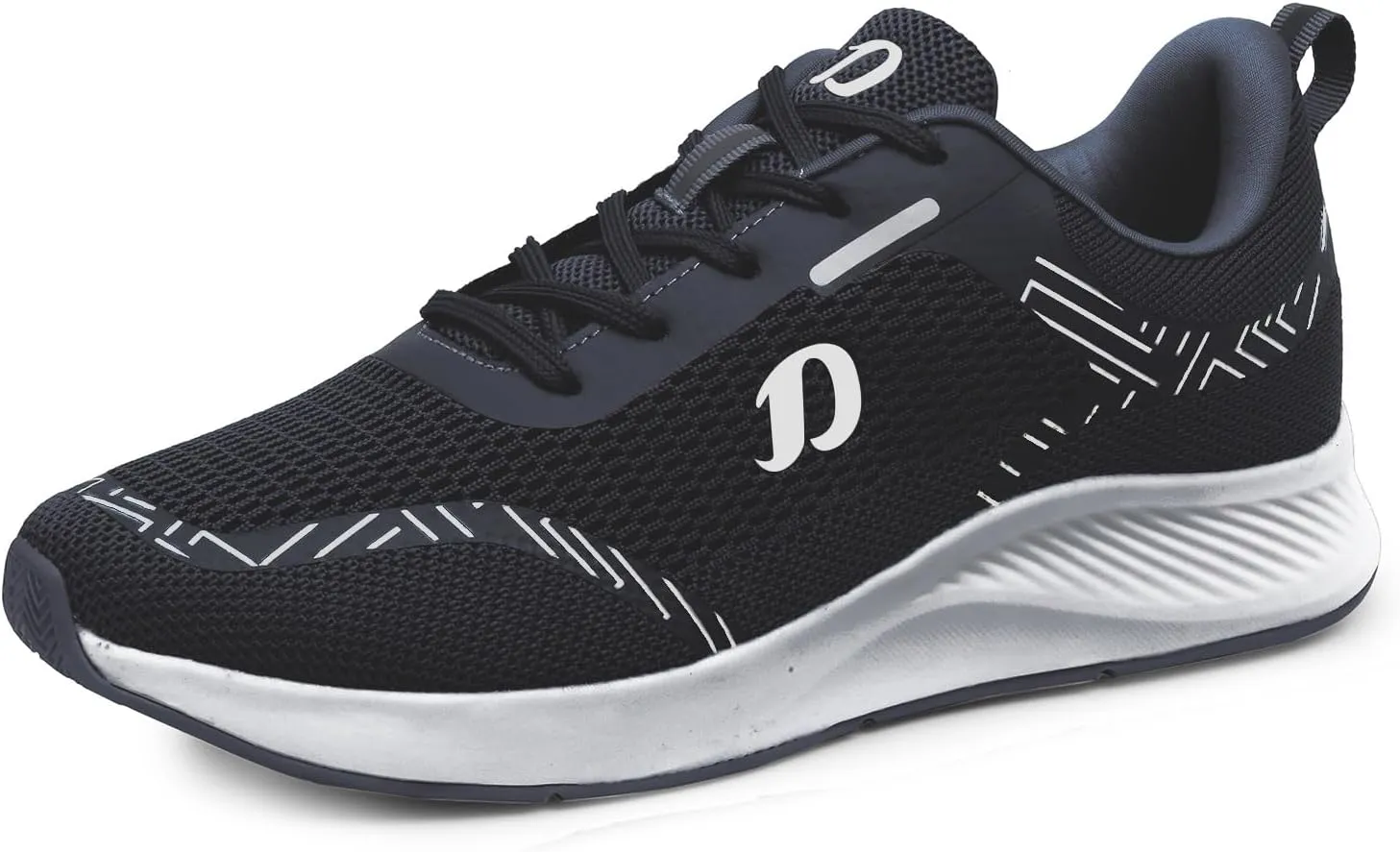 Mens Running Shoe with Memory Foam Insole & Ultrasoft Outsole|Sports,Gym,Training,Walking,Jogging,Casual,Athletics|Lightweight & Comfortable|Slipon Sneaker Lace-Up Gents Boys D-2010