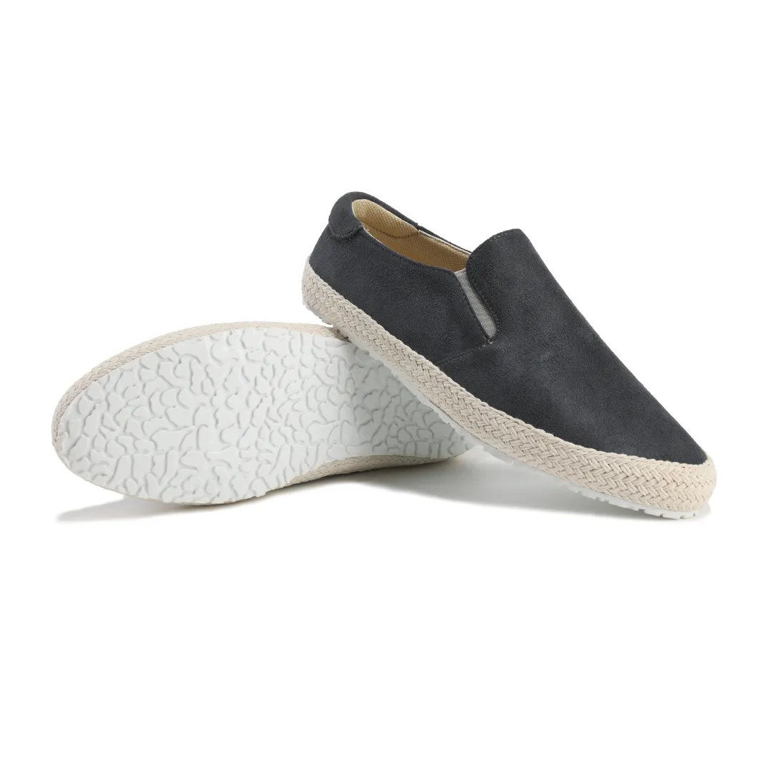 Men’s Suede Espadrille Loafers – City Slip-On Shoes