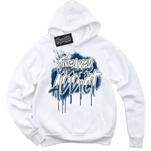 Midnight Navy 1s Sneaker Hoodie Sneaker Addict Graphic