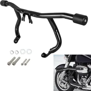 Motorcycle Front Highway Crash Bar Engine Guard Compatible With For Touring Street Glide Road Glide Road King Electra Glide Ultra Limited 2014-2024 Flat-Out Bar Bumper Protector