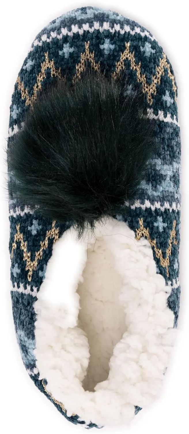 MUK LUKS Women's Chenille Ballerina Slippers