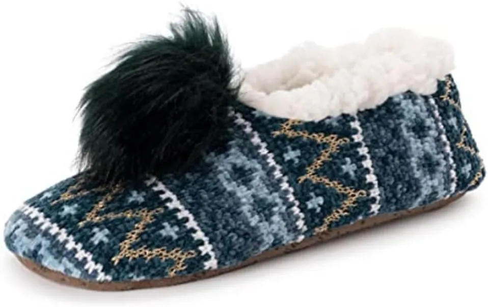 MUK LUKS Women's Chenille Ballerina Slippers