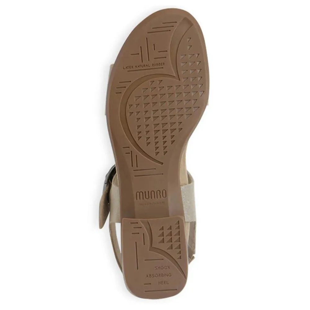Munro Cleo Champagne Shimmer Sandal (Women's)
