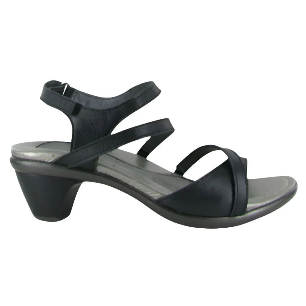 Naot Women's Limit Sandal Shiny Black Leather
