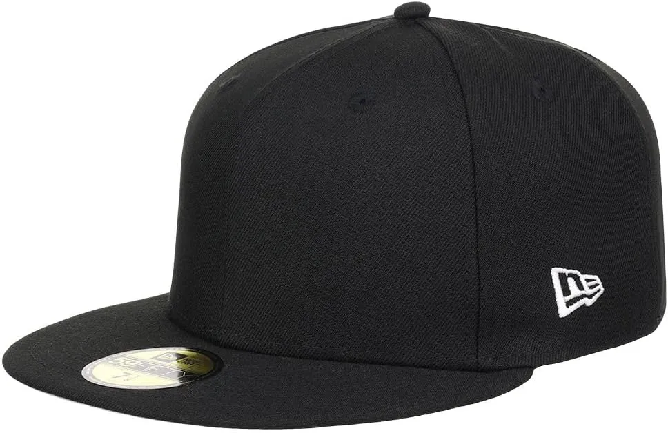 New Era Blank Custom 59FIFTY Fitted Cap (8, Black/Grey UV)