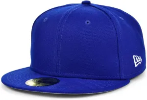 New Era Blank Custom 59FIFTY Fitted Flat Bill Cap, Brown