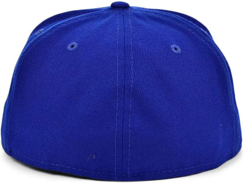 New Era Blank Custom 59FIFTY Fitted Flat Bill Cap, Brown