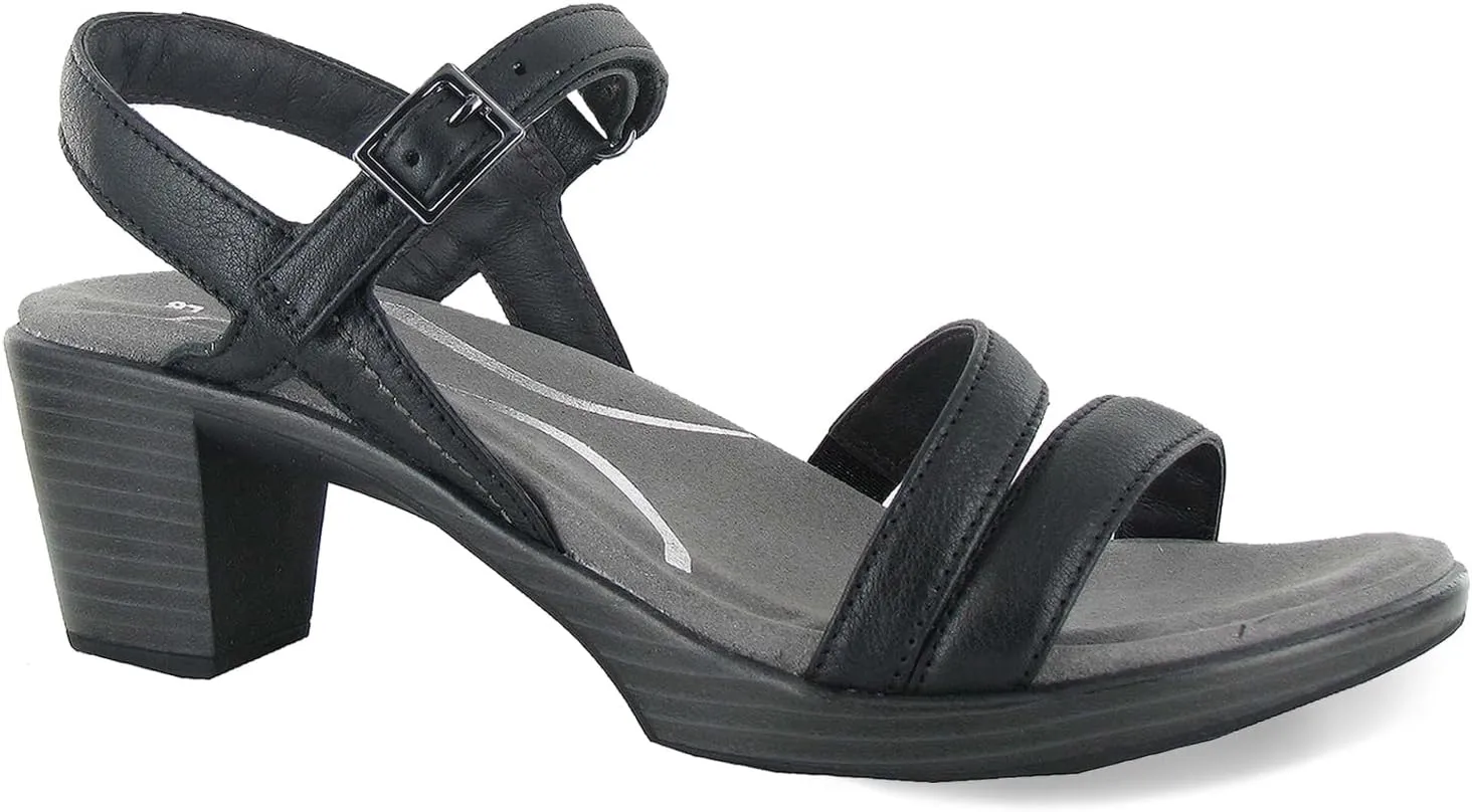 New Naot Women's Bounty Sandal Black Leather 39