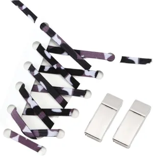 No Tie Shoelaces Buckle Sneakers Elastic Flat Shoe Laces Without Ties Glitter Shoelace For Women Man Shoe Accessories
