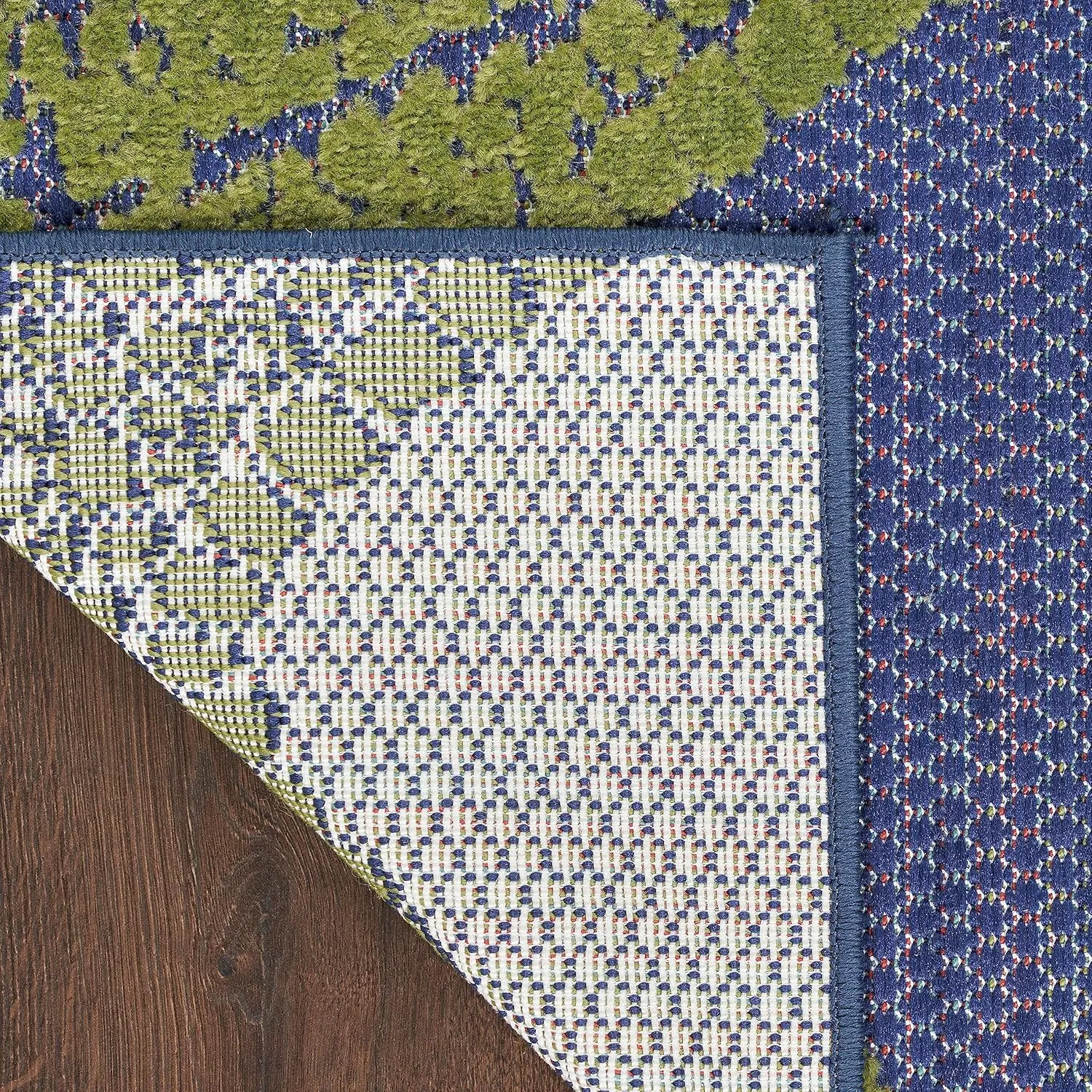 Nourison Aloha Indoor/Outdoor Blue Multicolor 2' x 6' Area Rug, Easy Cleaning, Non Shedding, Bed Room, Living Room, Dining Room, Backyard, Deck, Patio (2x6)