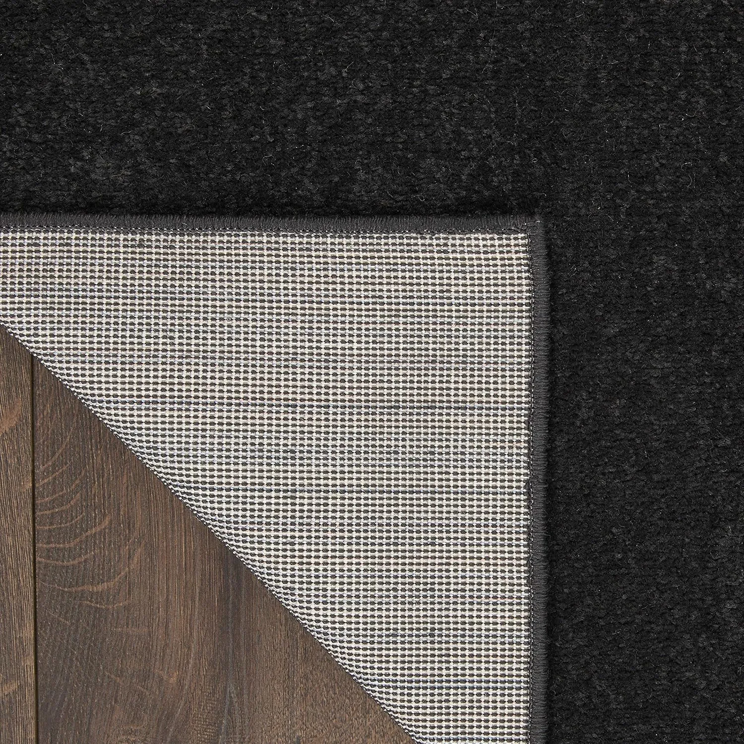 Nourison Essentials Indoor/Outdoor Black 8' x 10' Area Rug, Easy Cleaning, Non Shedding, Bed Room, Living Room, Dining Room, Backyard, Deck, Patio (8x10)