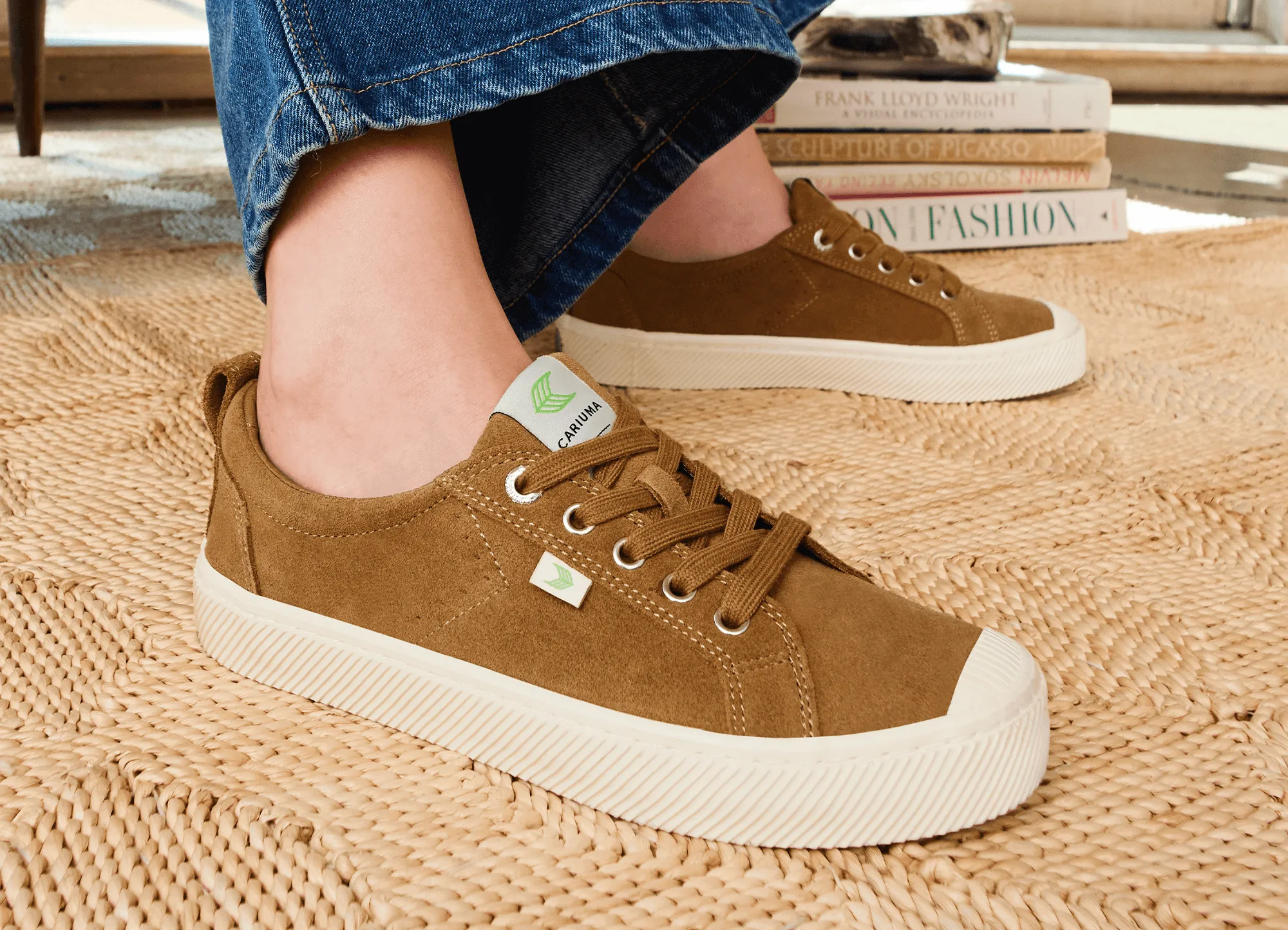 OCA Low Camel Suede Sneaker