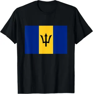 Official Barbados National Country Flag Patriotic Pride BB T-Shirt