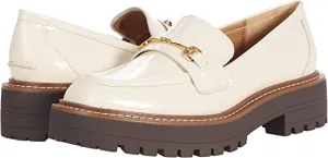 On Ivory Helpful customer care Leather Heel Chunky Lightweight Laurs Rounded Loafers Sam Slip Edelman Toe