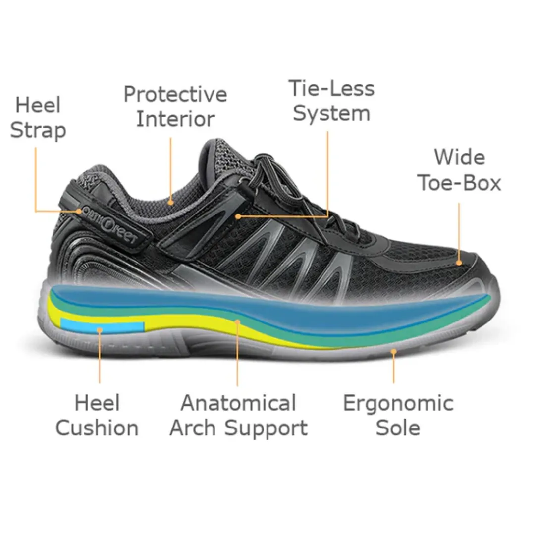 Orthofeet Men - Sprint Tie-Less - Black