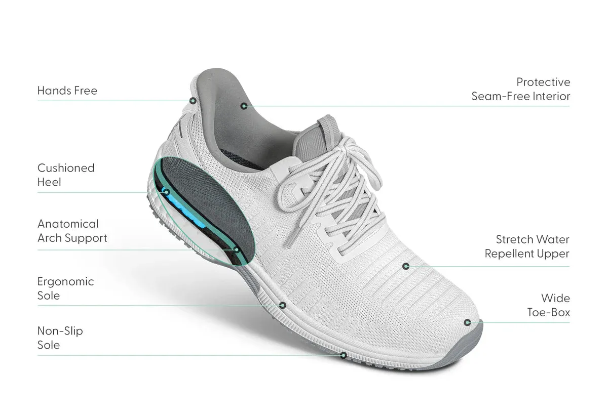 Orthofeet - MEN - Yari Hands-Free - White