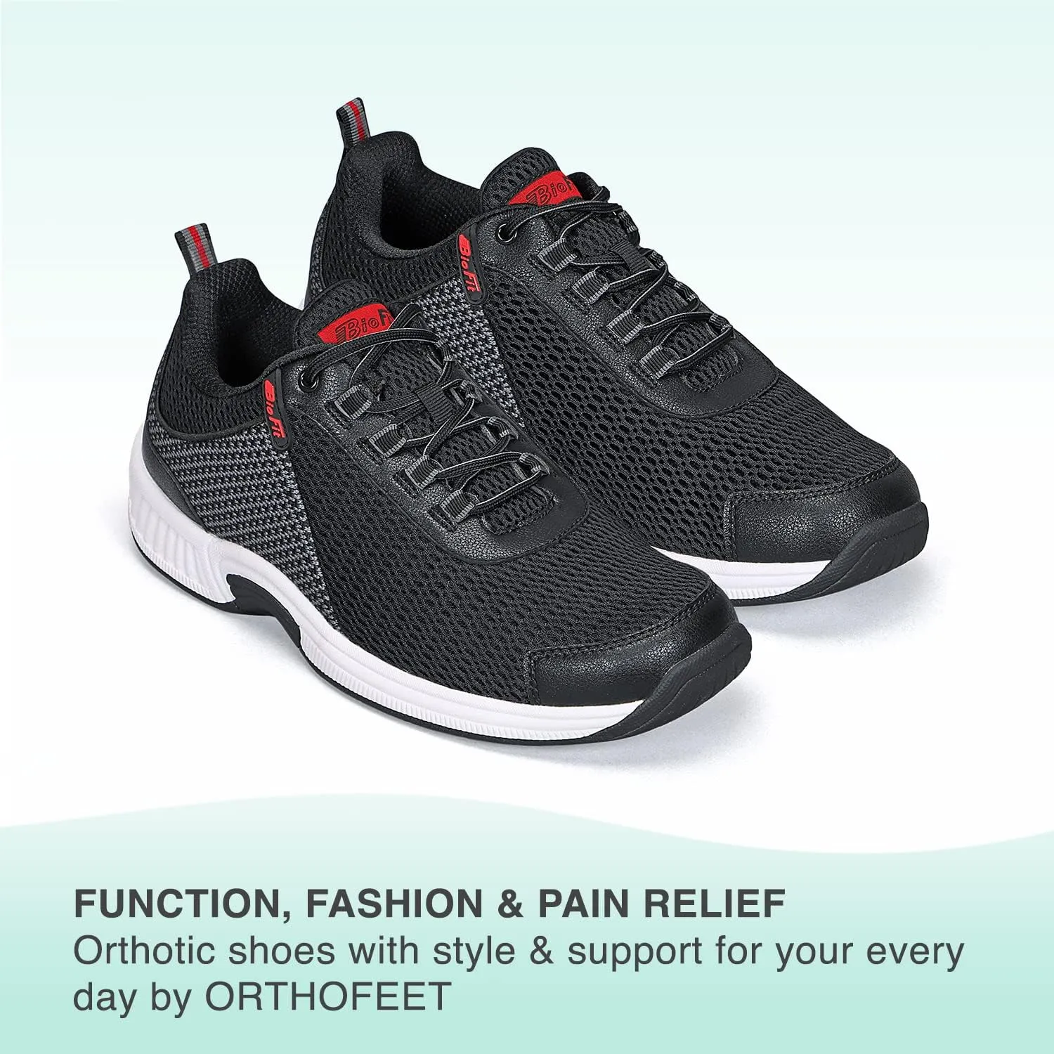 Orthofeet Men's Orthopedic Knit Edgewater Sneakers