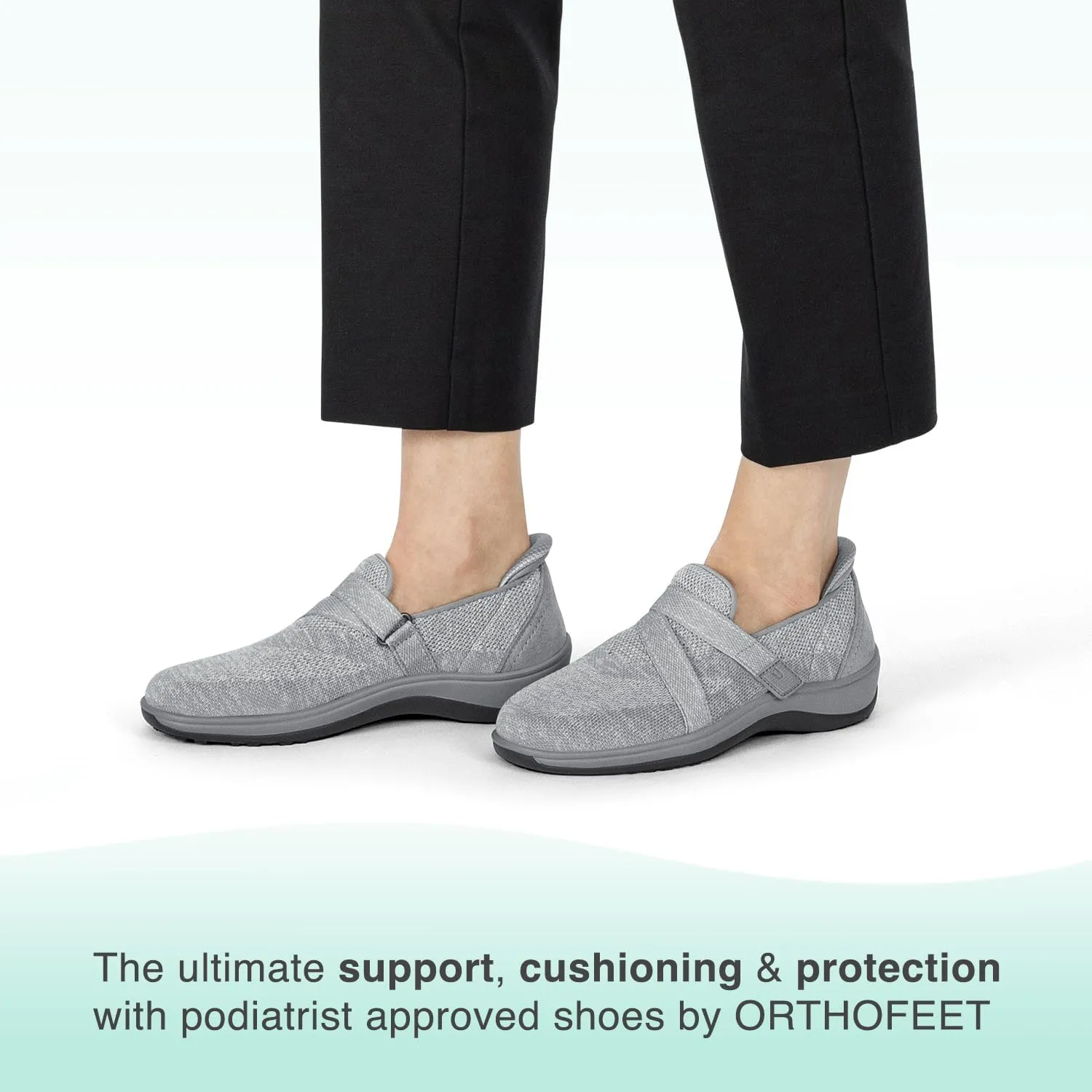 Orthofeet Women's Orthopedic Stretch Knit Amalya Casual Shoe