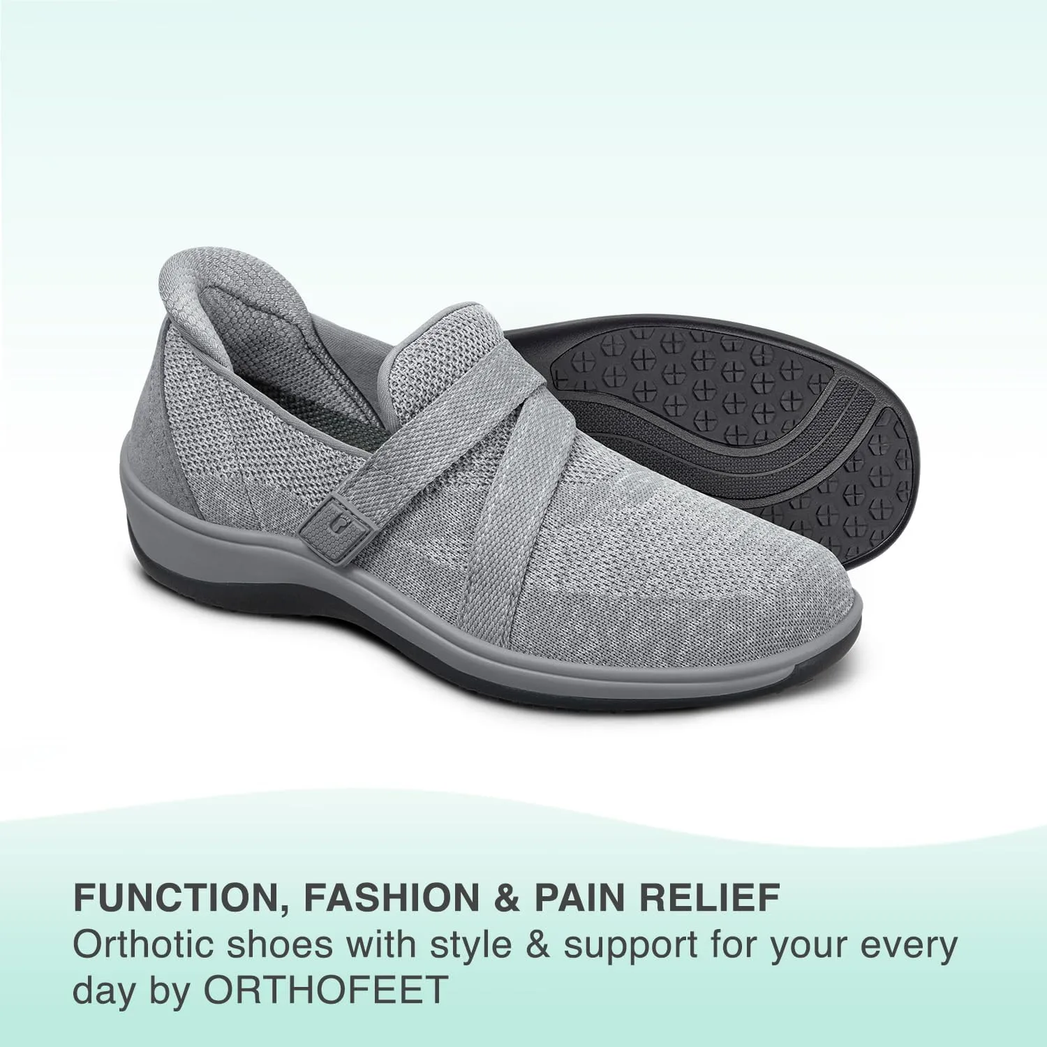 Orthofeet Women's Orthopedic Stretch Knit Amalya Casual Shoe