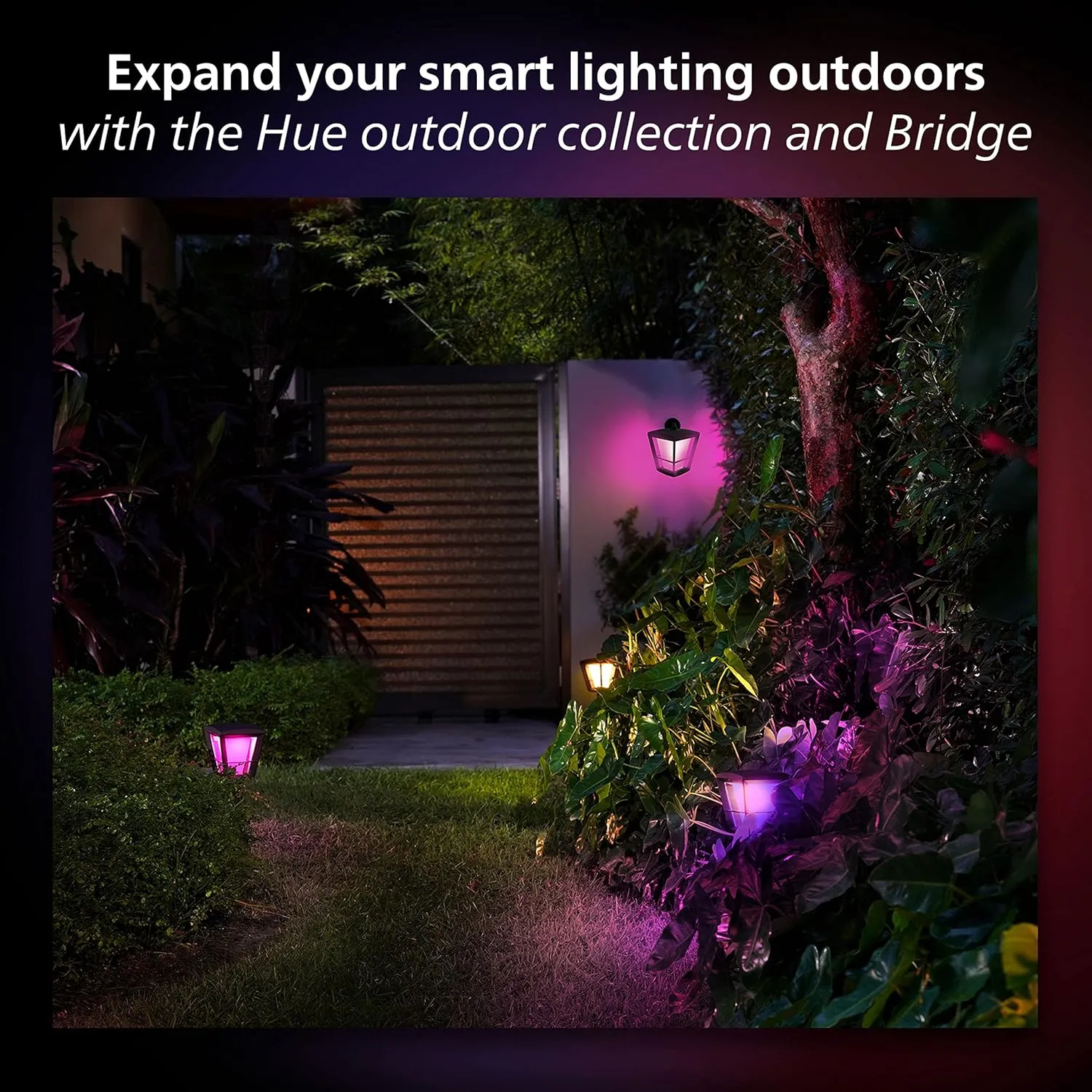 Philips Hue Outdoor Motion Sensor - Automatic Dusk to Dawn - Turns Lights On When Motion is Detected - 1 Pack - Requires Bridge - Works with Alexa, Google Assistant, and Apple Homekit - Weatherproof
