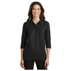 Port Authority ®  Women's Silk Touch™ 3/4-Sleeve Polo. L562 - Port Authority L562
